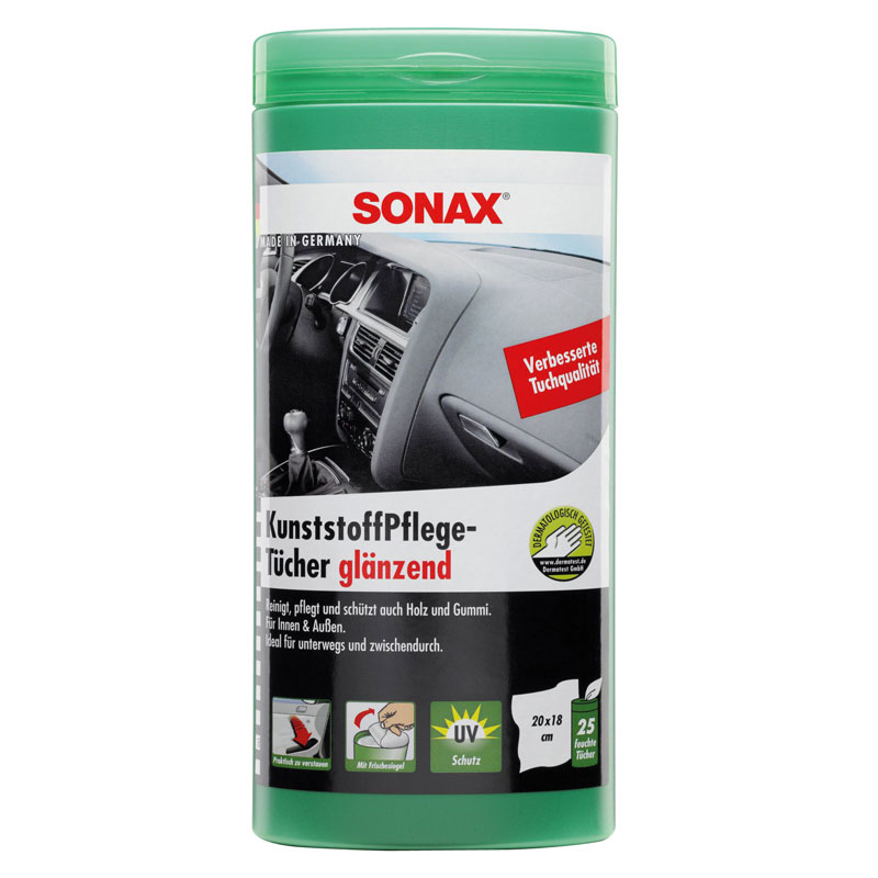 Sonax 412.100 Kunststofonderhoudsdoeken Glans Box 25st