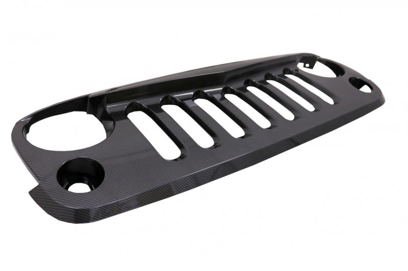 Grill JEEP Wrangler / Rubicon JK (2007-2017) Angry Bird Design Carbon Style LED
