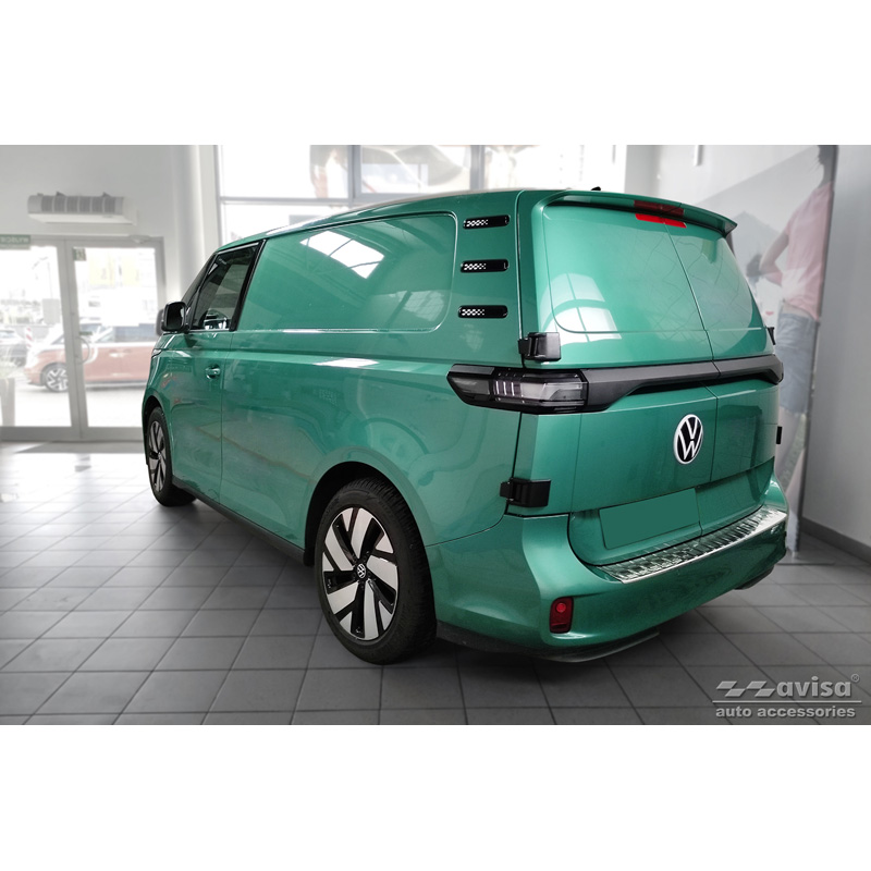 Zwart RVS Instaplijsten  Volkswagen ID.Buzz 2022- - 'Lines' - 2-delig