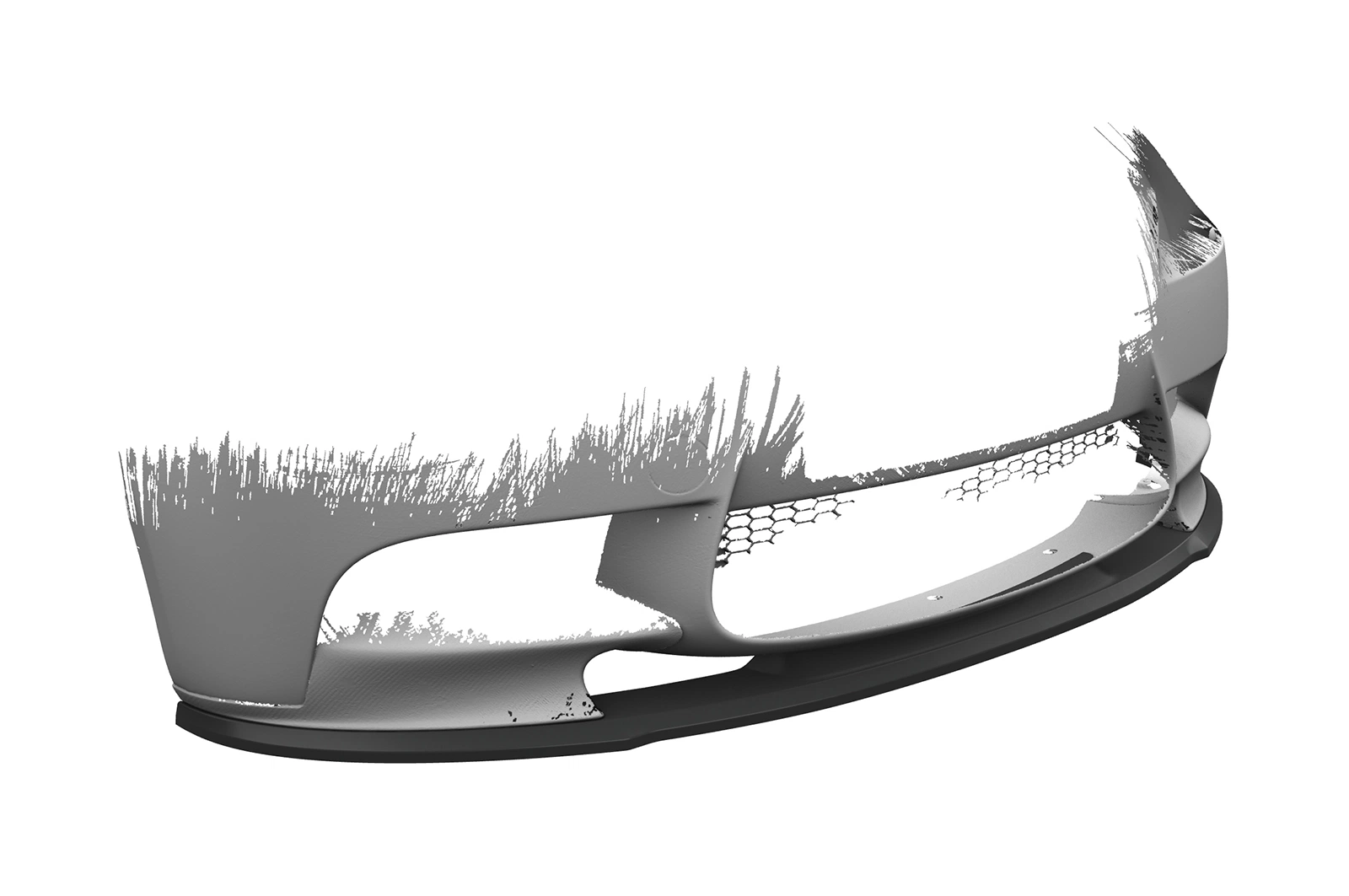 Voorspoiler BMW M3 E90/E92/E93 glans zwart