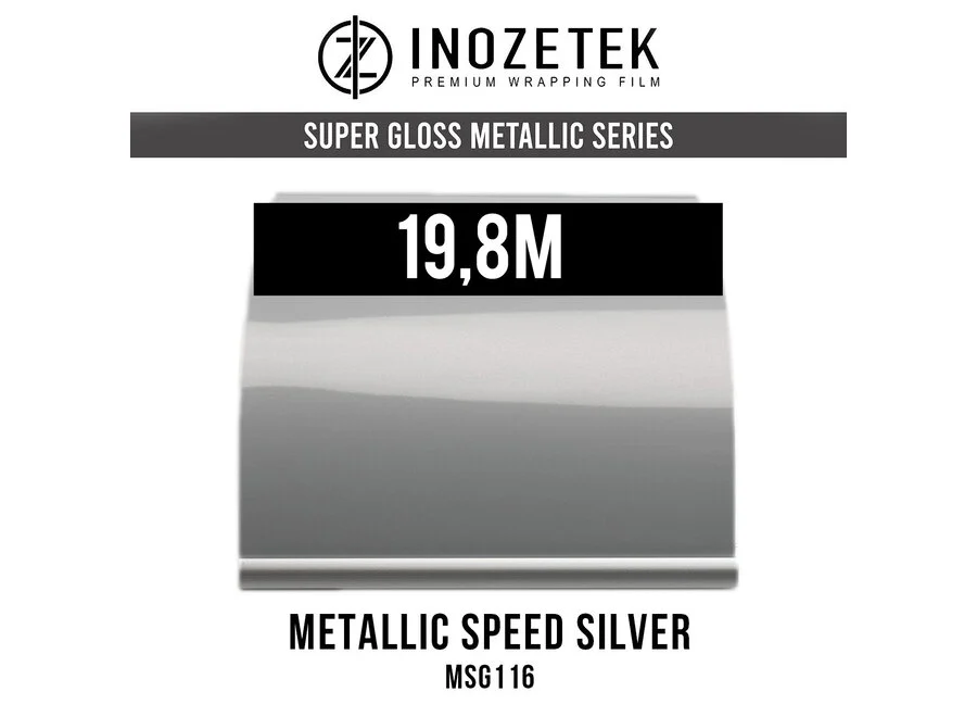 Inozetek Super Gloss Metallic Speed Silver - MSG116 20m