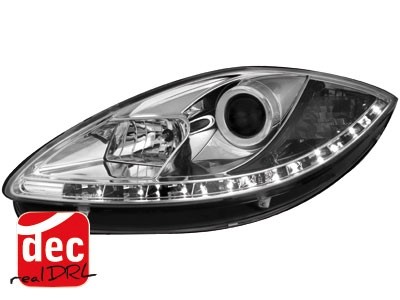 Headlights Seat Leon / Altea / Toledo 05-09 Devil Eyes Dlite LED