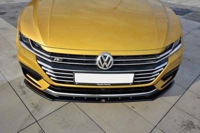 Voorspoiler V.3 Volkswagen Arteon Maxton Zwart Glans