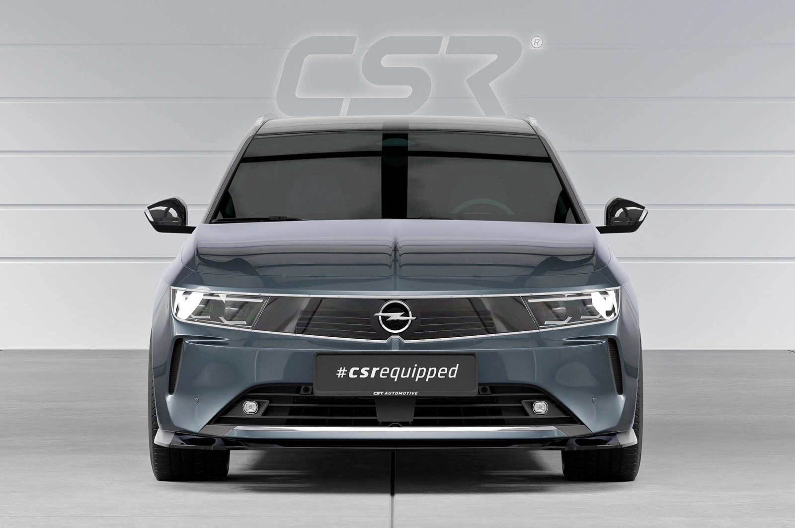 Voorspoiler Opel Astra L Sports Tourer glans zwart