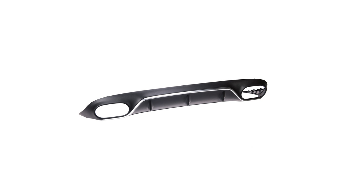 Diffusor Mercedes E-Class C238 Coupe (2016-..) Black/Chroom Met Sierstukken