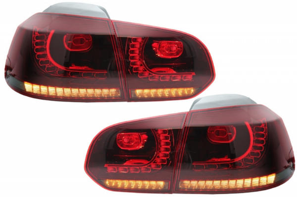 Taillights led VW Golf VI 10/08- R-look red/Smoke