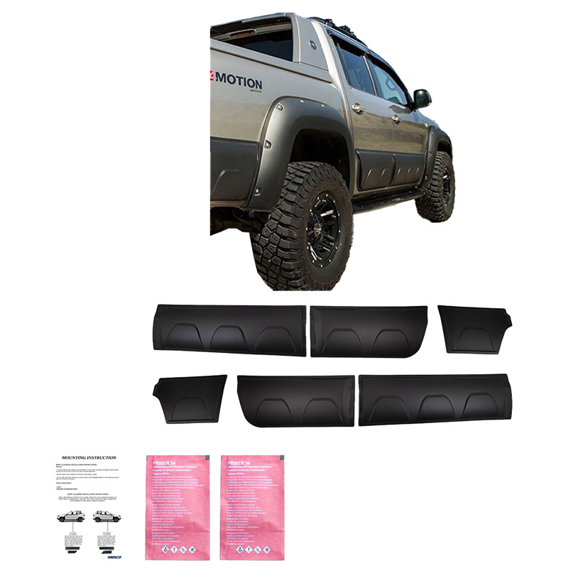 Deurpanelen  Volkswagen Amarok MK1 2010-2022 - Matzwart