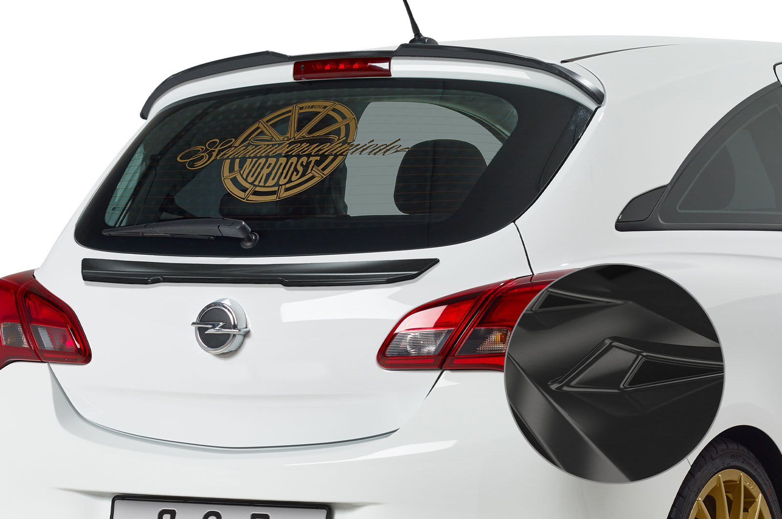 Achterspoiler Opel Corsa E Glans Zwart – CSR Automotive