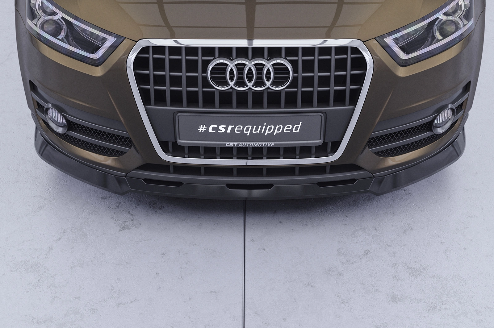 Voorspoiler Audi Q3 (8U) Glans Zwart
