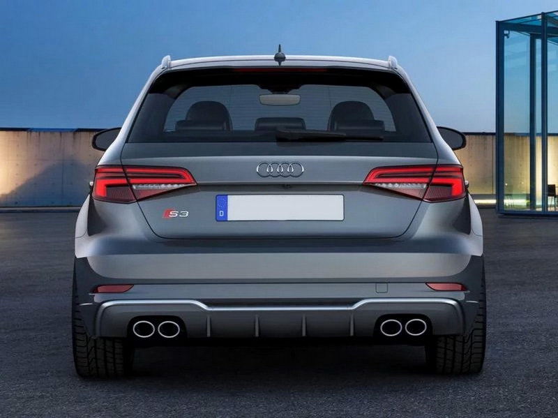 Audi A3 8V Sedan Facelift (2012-up) Achterbumper Diffuser + Tips