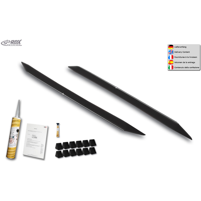 RDX Sideskirts 'Slim'  Peugeot 308 II Hatchback 2013-2021 (ABS zwart glanzend)