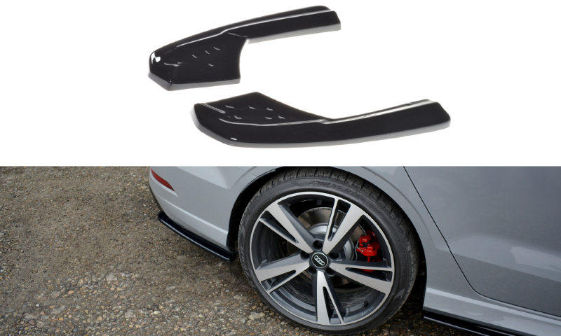 Achterzij Spoilers Audi RS3 8V FL Sedan Glanzend Zwart