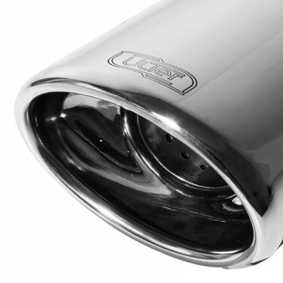 Einddemper VW Touran 2003-2010 RVS eindstuk 120x80mm rond ulter