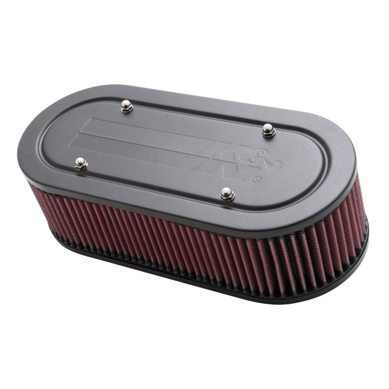 K&N carburateur luchtfilter ovaal 305x140mm  Weber 40/46 IDA, Montagehoogte 85mm (56-1770-2)
