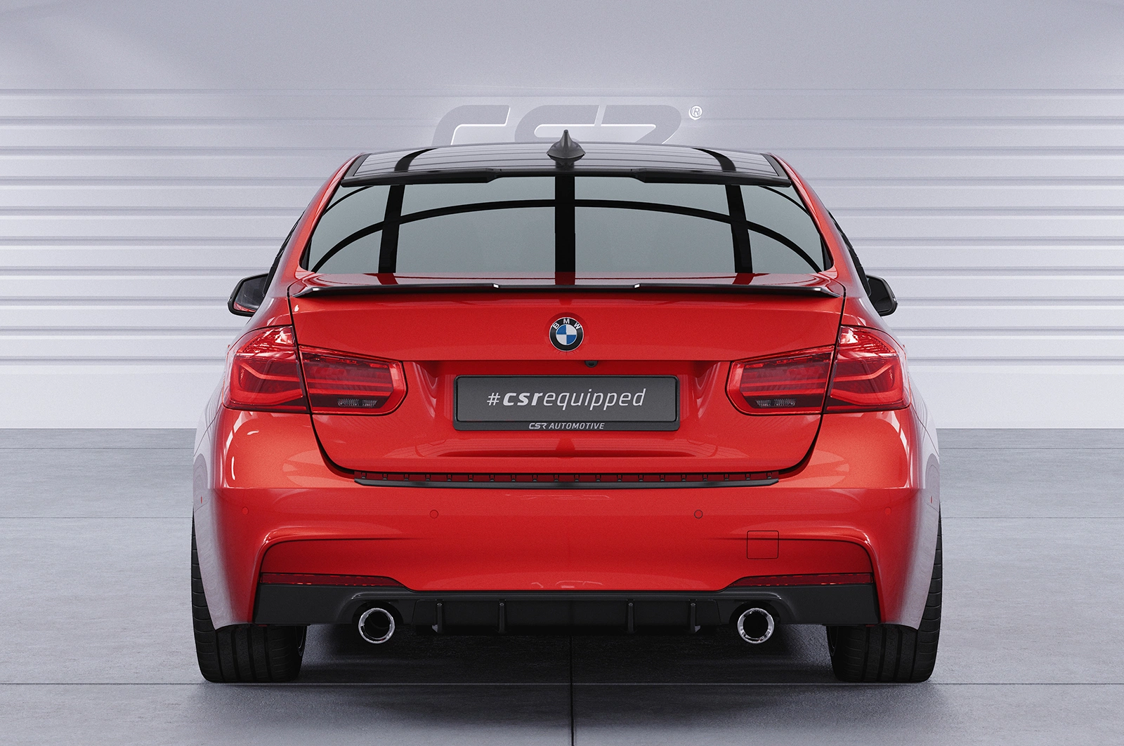 Achterspoiler voor BMW 3er F30 Glans Zwart (10/2011–2019) – CSR Automotive