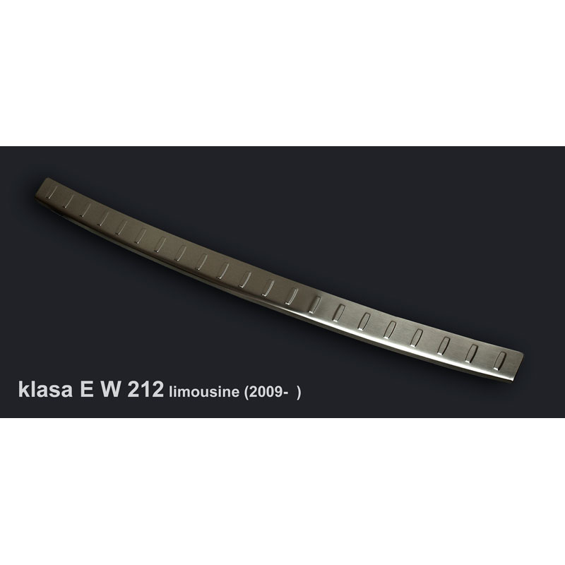 RVS Achterbumperprotector  Mercedes E-Klasse W212 Sedan 2009-2013 incl. AMG 'Ribs'