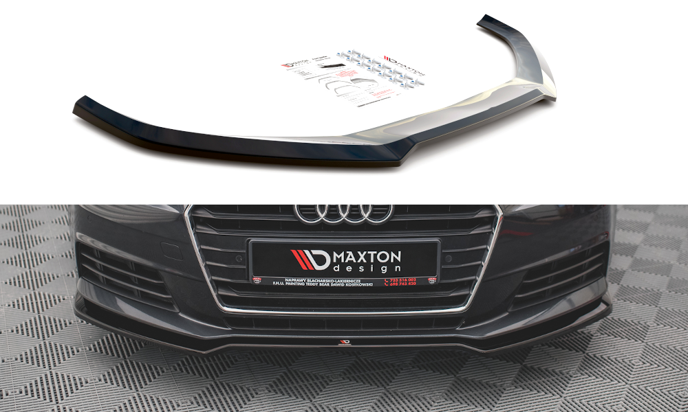 Front Splitter V2 Audi A4 B9 Avant Maxton