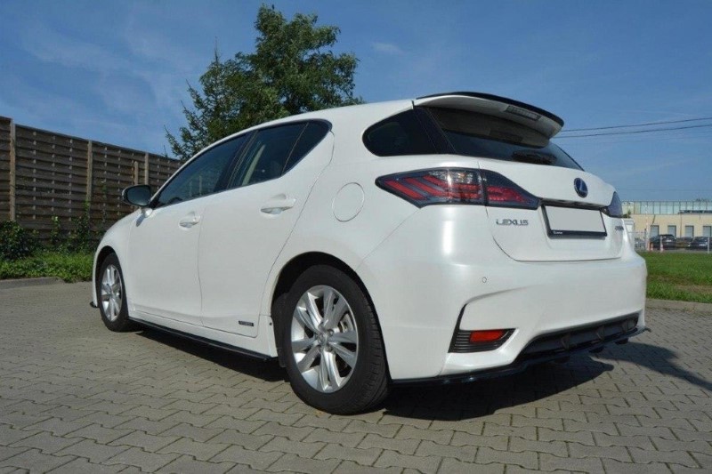Zijskirts Diffusers Lexus CT Mk1 Facelift Glanzend Zwart