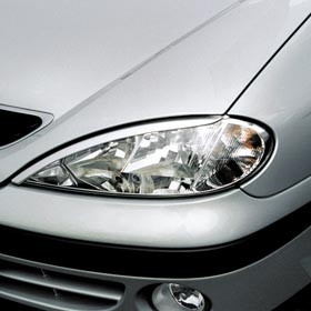 Koplampspoilers Renault Megane 98-02 ABS
