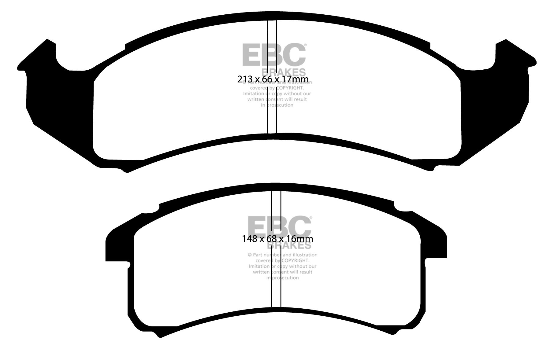 EBC Brakes PONTIAC Firebird 3.8 95-97 Remblokken voorzijde redst