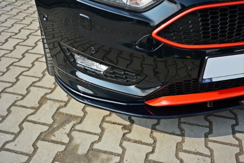 Voorspoiler Ford Focus ST-Line Mk3 FL V.1 Glanzend Zwart