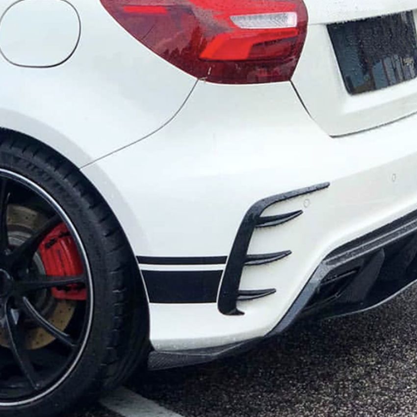 Mercedes A-Klasse W176 A45 AMG Canards achterzijde 2012-2018