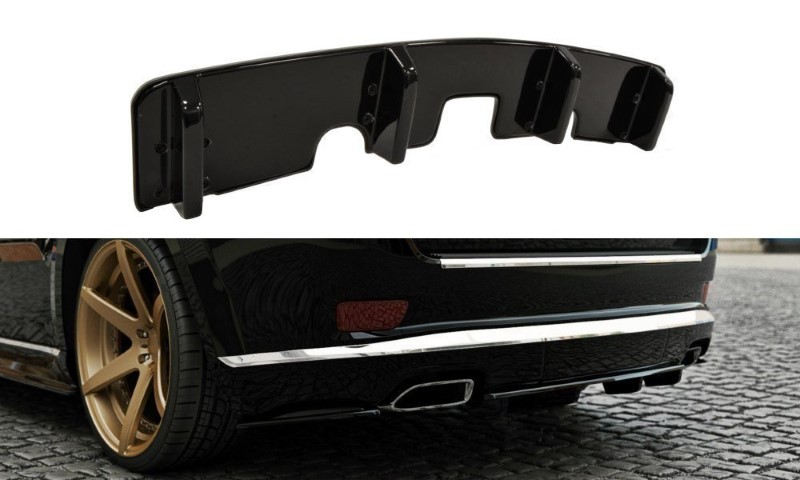 Centrale Achterspoiler Jeep Grand Cherokee WK2 Summit Facelift (Met verticale Bars) Glanzend Zwar