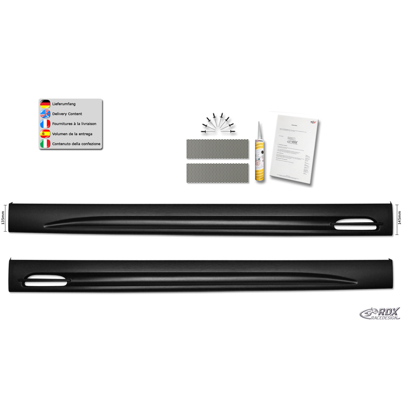 Sideskirts  Volkswagen Up! / Seat mii / Skoda Citigo 'GT-Race' (ABS)
