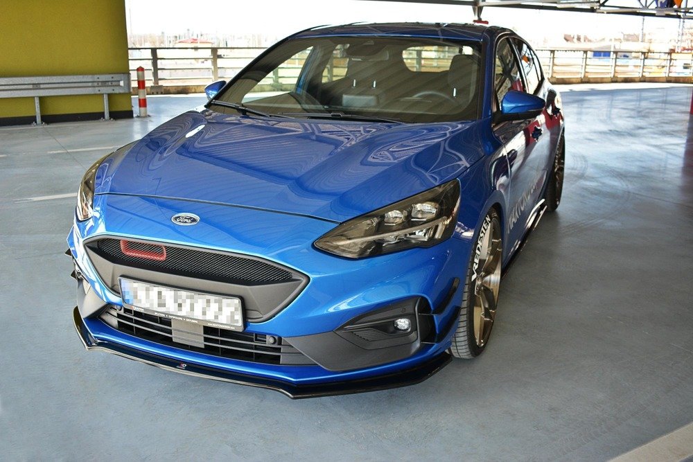 Voorspoiler Ford Focus MK4 ST-LINE 2018-.. Gloss Black