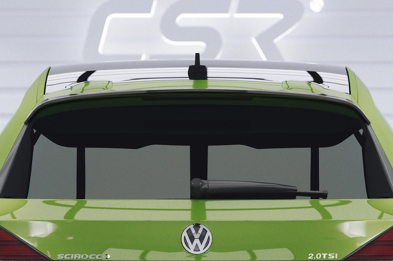 Achterspoiler voor VW Scirocco III R/R-Line Glans Zwart (2014–2017 Facelift) – CSR Automotive