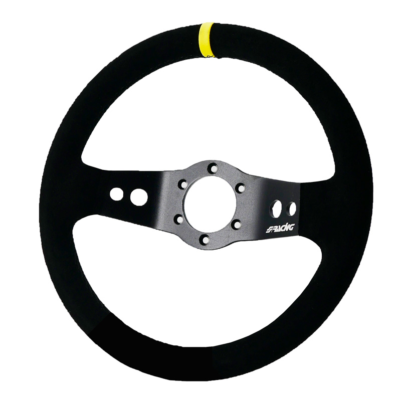 Simoni Racing Universeel Sportstuur Rally - Zwart Suède - Diameter 320mm