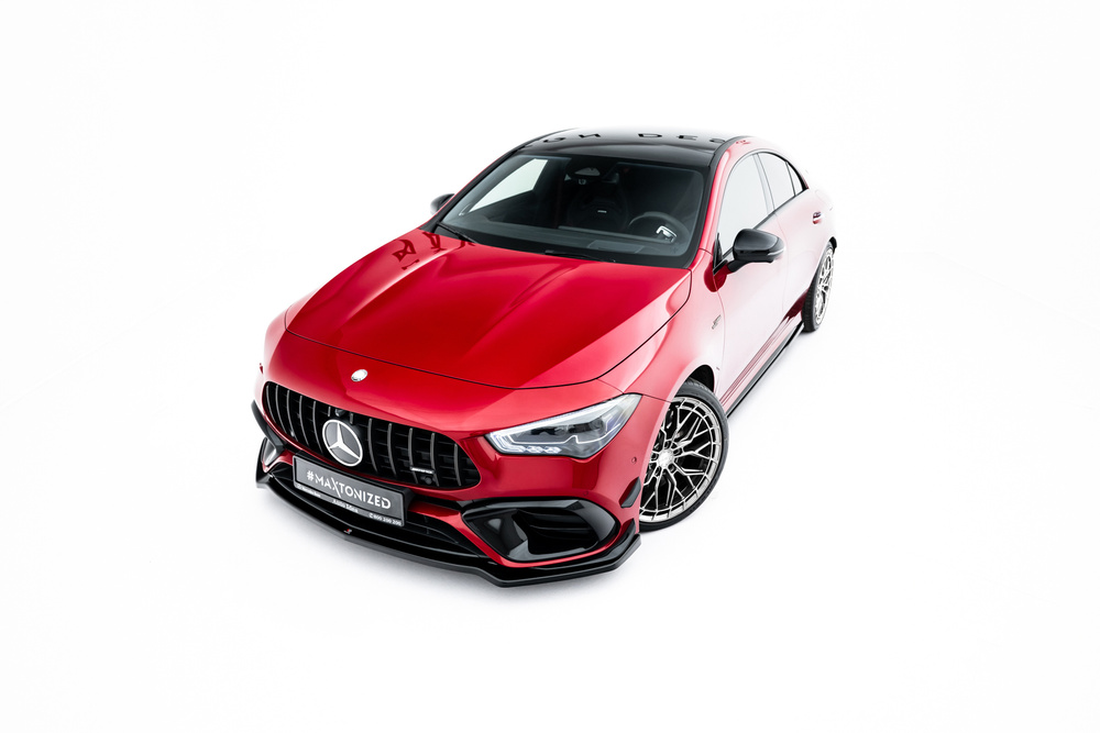 Voorspoiler Mercedes-AMG CLA 45 Aero C118 V.4 Maxton Glans Zwart