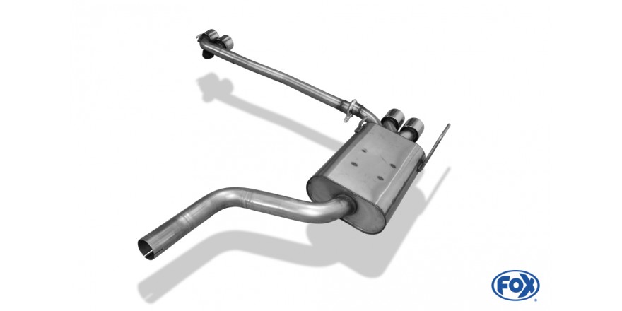 Mercedes CLK Typ 208 Einddemper Uitgang rechts/links - 2x76 Typ