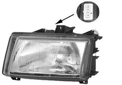 koplamp, H4, rechts,-12/1999 VW Caddy, 1995-2004