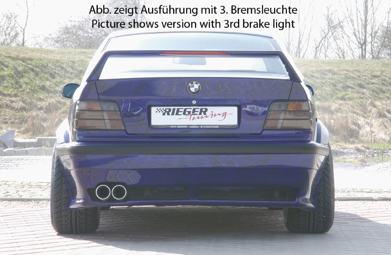 Achterspoiler BMW E36 Coupe zonder 3e remlicht Riege