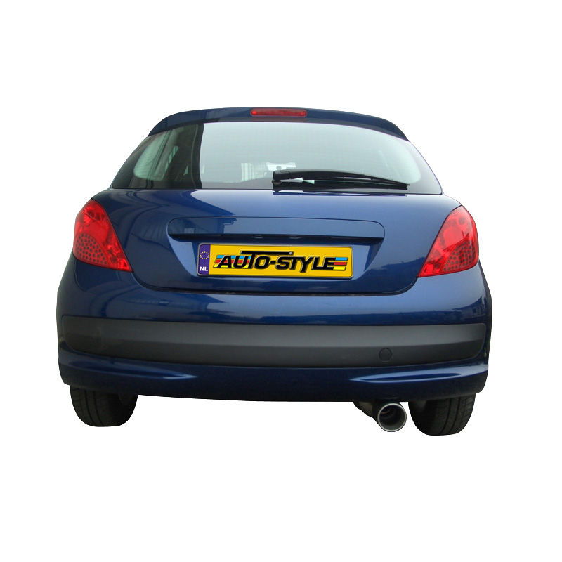 100% RVS Sportuitlaat  Peugeot 207 1.4 16v (90pk) 2006- 102mm