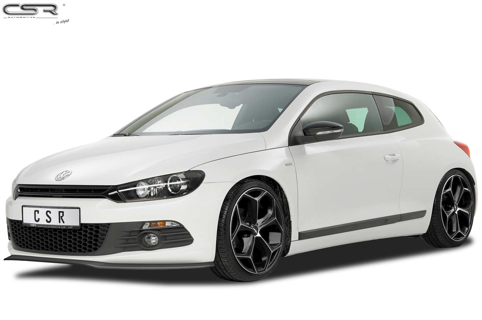 Voorspoiler Volkswagen Scirocco CSR Glans Zwart