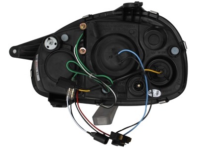 Faros Opel Corsa B Dayline Los ojos del Diablo negro