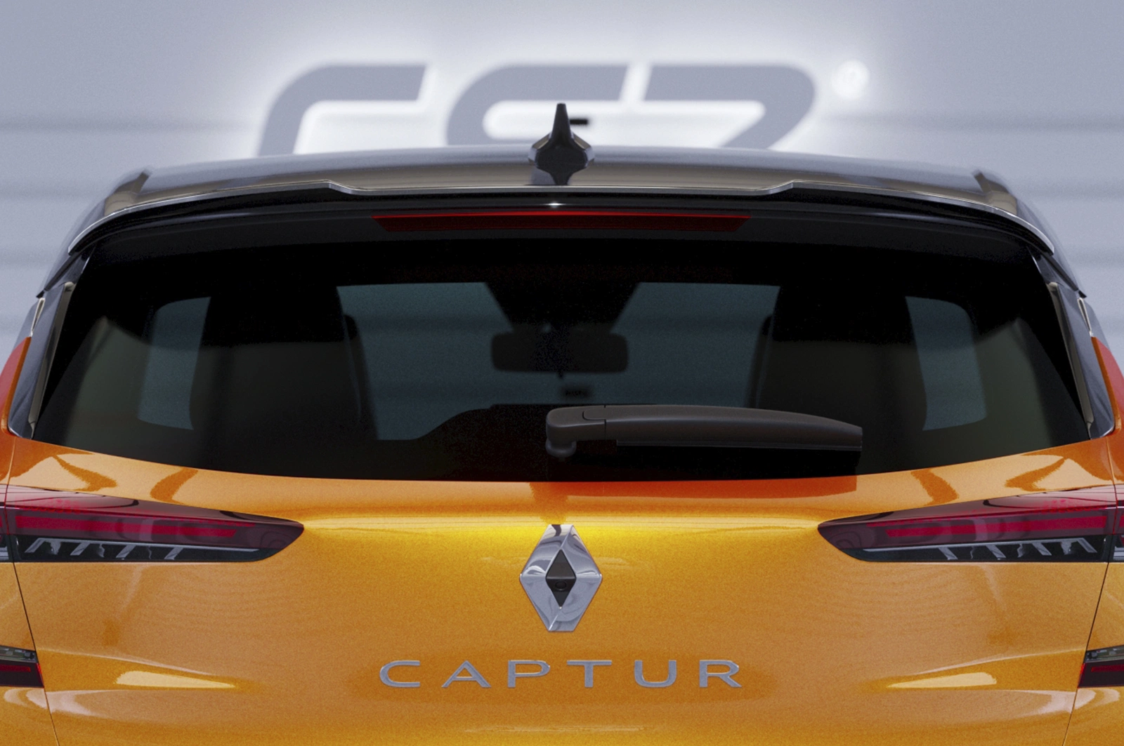 Achterspoiler Renault Captur II glans zwart CSR