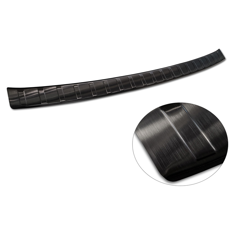 Zwart RVS Achterbumperprotector  BMW X1 U11 / U11 xLine 2022- 'Ribs'