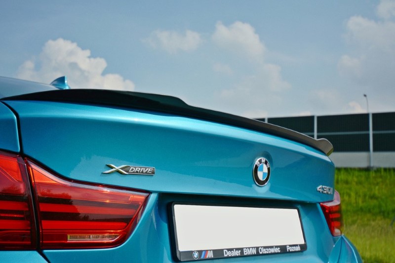 Spoiler Extentie BMW 4 F36 GRAN COUPÉ Glanzend Zwart Maxton