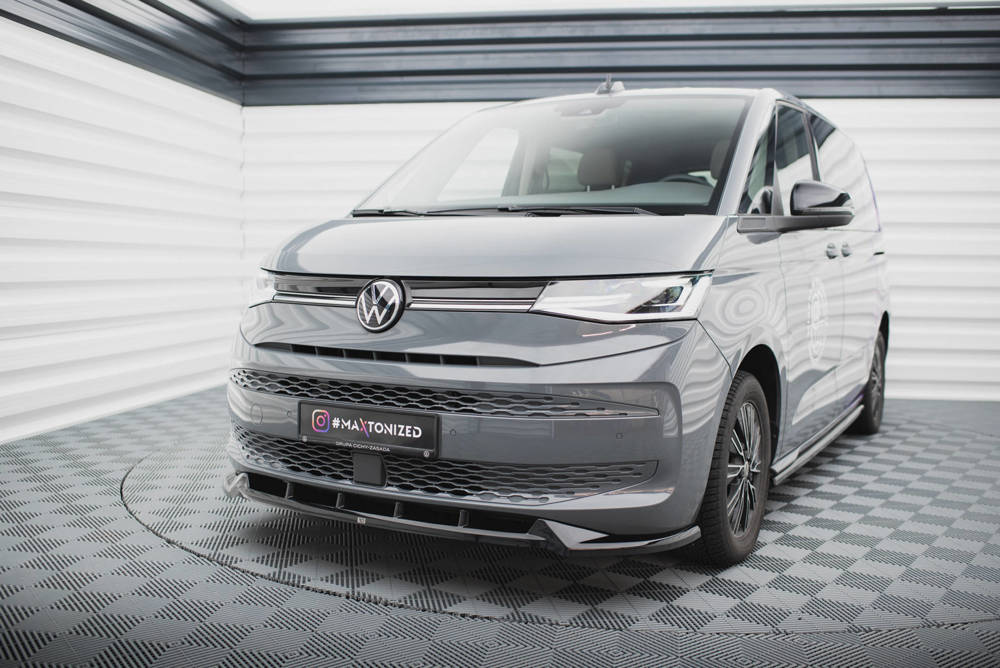 Voorspoiler V.2 Volkswagen Multivan T7 Maxton Glans Zwart