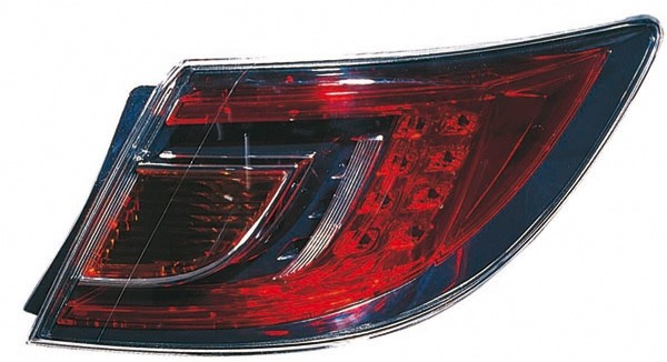 Achterlicht rechts MAZDA 6 08->> HELDERGLAS/ROOD/LED