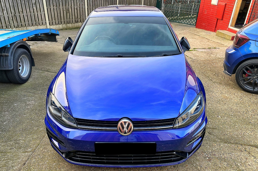 Koplampspoilers VW Golf 7 13-17 Glans Zwart