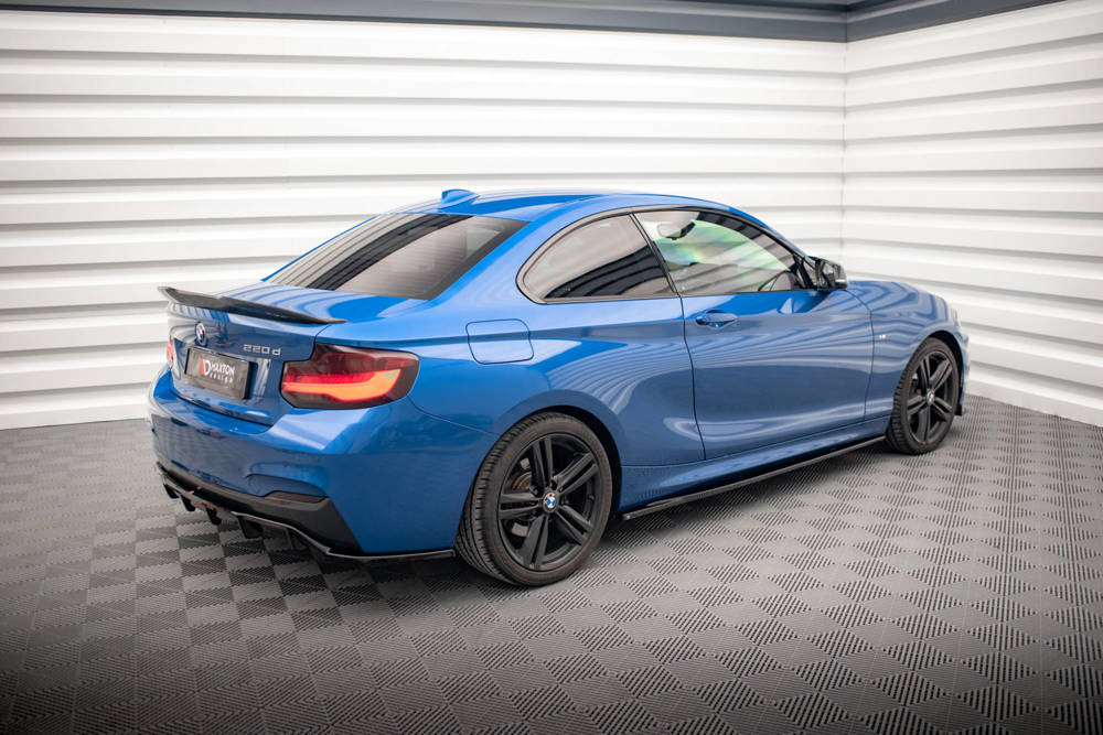 Voorspoiler BMW 2 Serie M Pakket F22 Maxton Glans Zwart