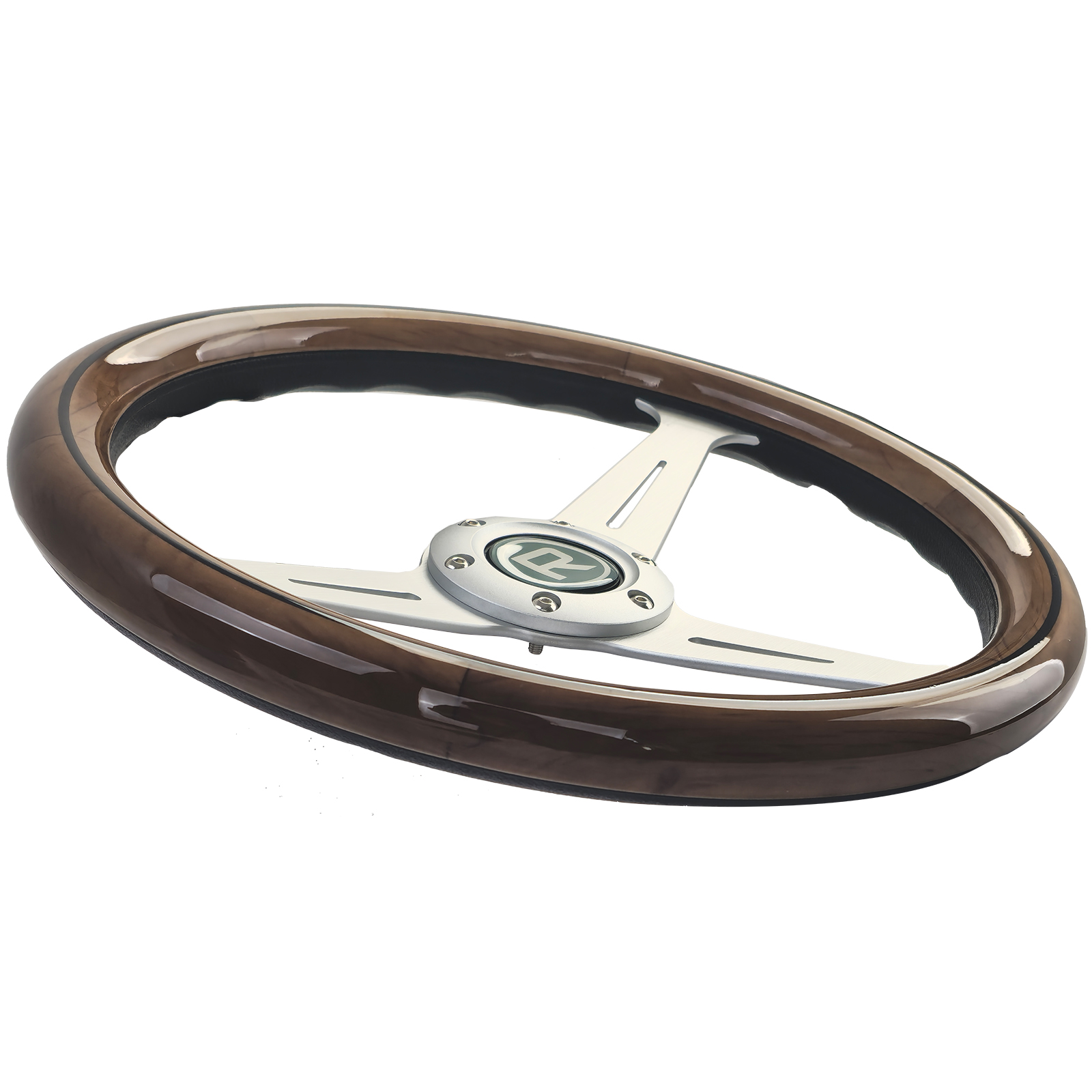 OMP Vintage stuur Hout/Chroom