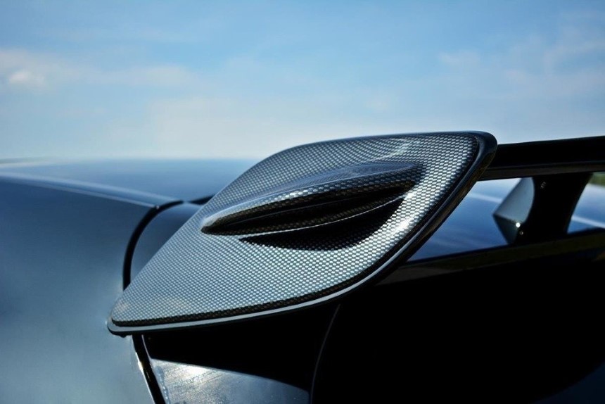 Spoiller zijuitbreiding Mercedes A W176 AMG Maxton Design glans zwart