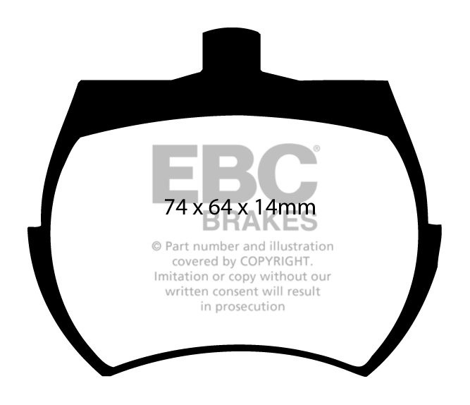 EBC Brakes TRIUMPH TR7 2.0 5 Speed 75-81 Remblokken voorzijde gr