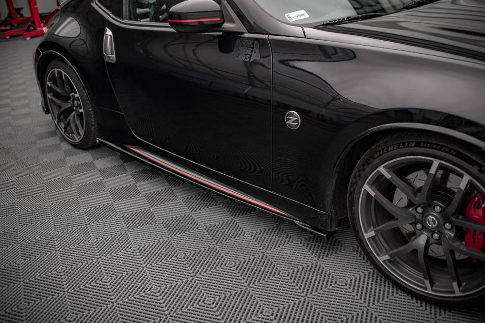 Zijskirts V.2 Nissan Nismo 370Z Maxton Glans Zwart