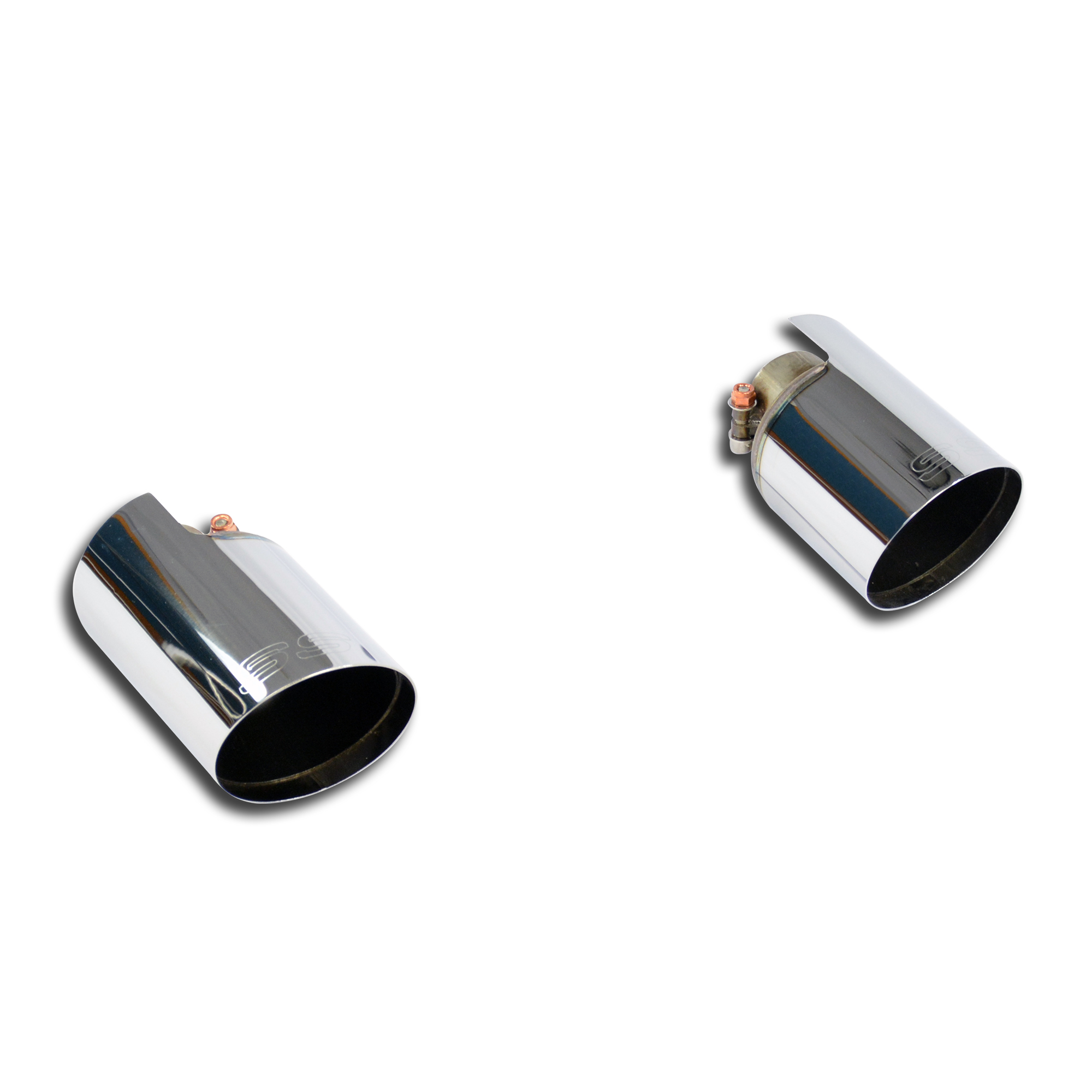 Endpipe kit "Race" Right O100 - Left O100 for Performance sport exhaust for 500 ABARTH 1.4T (135 Hp)